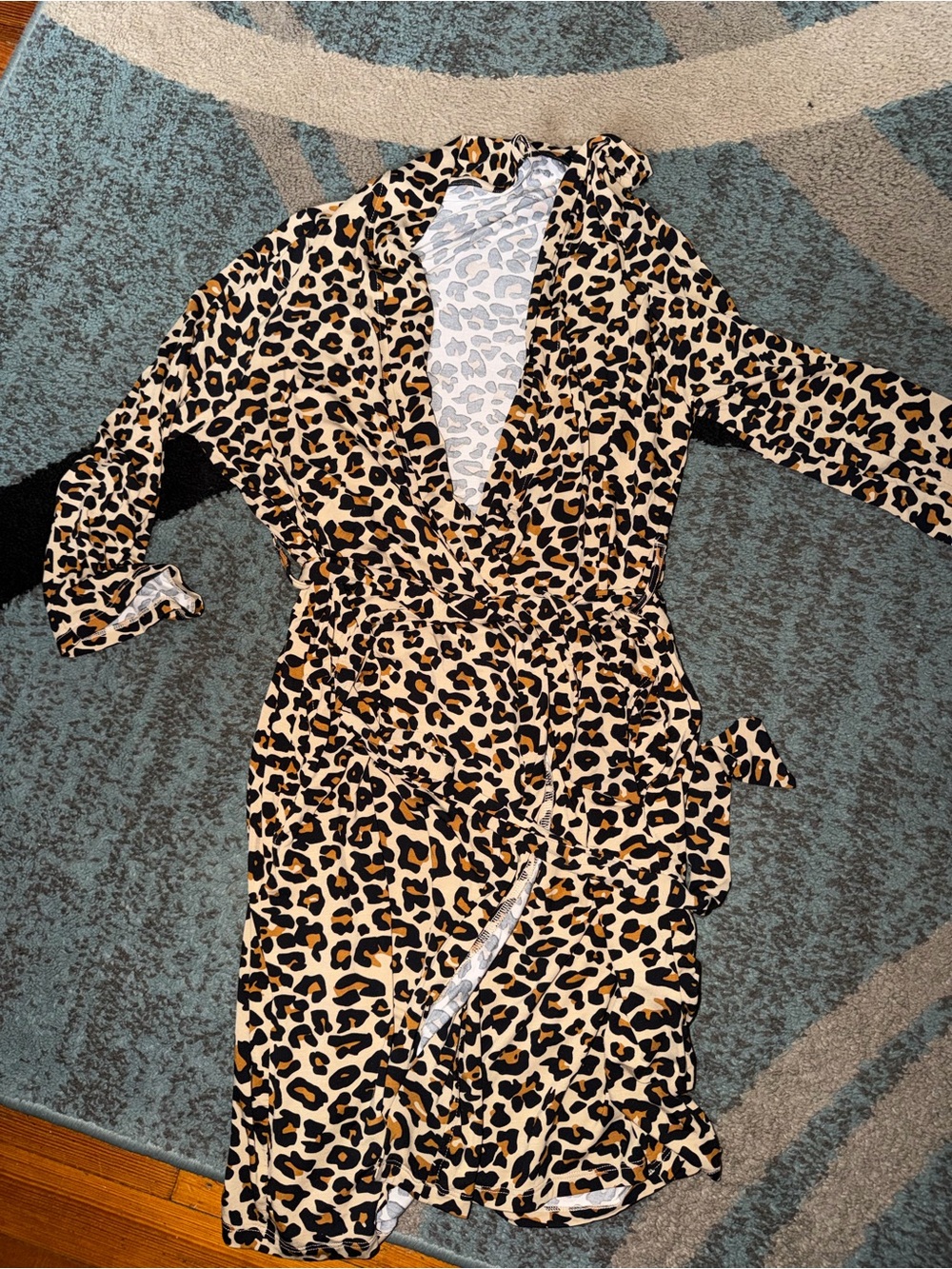Posh Peanut Leopard Print Robe - Animal Print